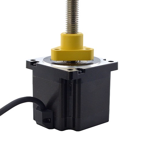 NEMA 34 Harici Acme Lineer Adım Motoru 5.5A 76mm Yığın Vida Bağlantısı 2.54mm (0.1") Bağlantı Uzunluğu 200mm