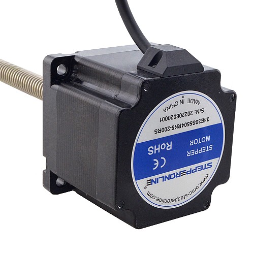 NEMA 34 Harici Acme Lineer Adım Motoru 5.5A 76mm Yığın Vida Bağlantısı 6.35mm (0.25") Bağlantı Uzunluğu 200mm NEMA 34 Harici Acme Lineer Adım Motoru 5.5A 76mm Yığın Vida Bağlantısı 6.35mm (0.25") Bağlantı Uzunluğu 200mm