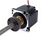 NEMA 34 Harici Acme Lineer Adım Motoru 5.5A 76mm Yığın Vida Bağlantısı 6.35mm (0.25") Bağlantı Uzunluğu 250mm