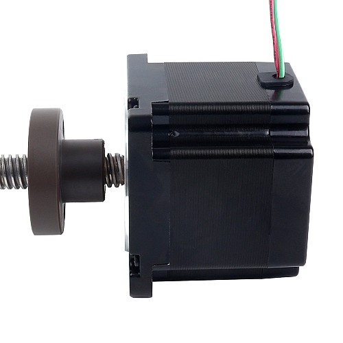 NEMA 34 Harici Acme Lineer Adım Motoru 5.5A 76mm Yığın Vida Bağlantısı 6.35mm (0.25") Bağlantı Uzunluğu 250mm