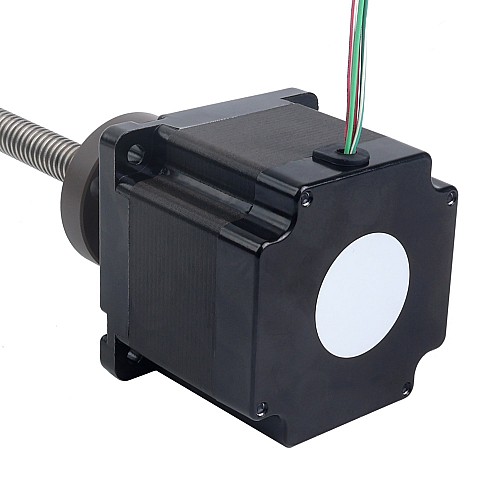 NEMA 34 Harici Acme Lineer Adım Motoru 5.5A 76mm Yığın Vida Bağlantısı 6.35mm (0.25") Bağlantı Uzunluğu 250mm