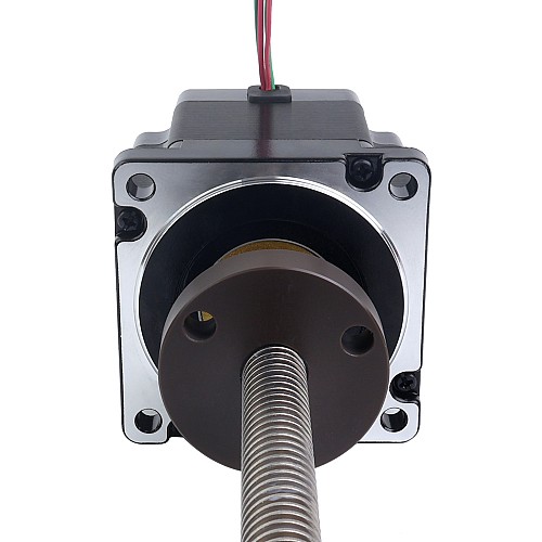 NEMA 34 Harici Acme Lineer Adım Motoru 5.5A 76mm Yığın Vida Bağlantısı 6.35mm (0.25") Bağlantı Uzunluğu 250mm