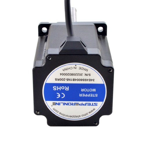 NEMA 34 Harici Bilyalı Vidalı Lineer Adım Motoru 8Nm (1132,90oz.in) 6,0A 114mm Kablo 10mm (0,3937") Kablo Uzunluğu 200mm