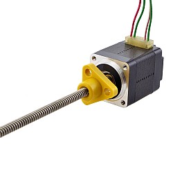 NEMA 8 Harici Trapezoidal Doğrusal Adım Motoru 0,5A 30mm Yığın Vida Bağlantısı 2mm (0,07874") Bağlantı Uzunluğu 100mm