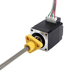 NEMA 8 Harici Trapezoidal Doğrusal Adım Motoru 0,5A 28,2 mm Yığın Vida Bağlantısı 1 mm (0,03937") Bağlantı Uzunluğu 100 mm