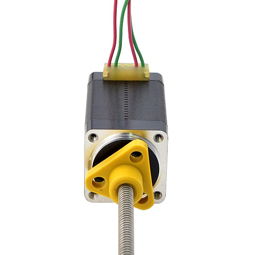 NEMA 8 Harici Trapezoidal Doğrusal Adım Motoru 0,5A 38,2 mm Yığın Vida Bağlantısı 2 mm (0,07874") Bağlantı Uzunluğu 100 mm