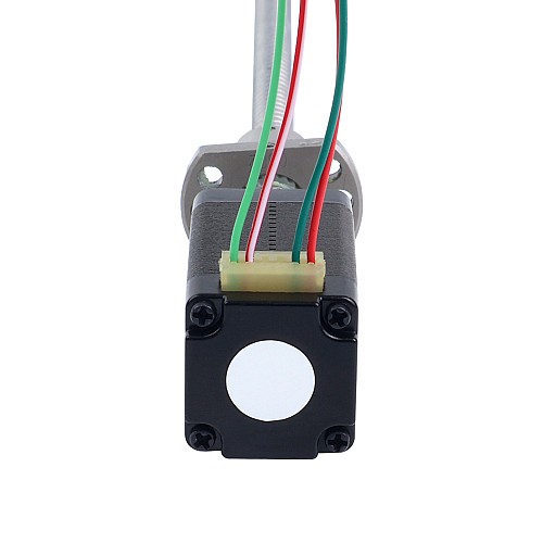 NEMA 8 Harici Bilyalı Vidalı Lineer Adım Motoru 0,5A 38,2 mm Yığın Vidası Bağlantı Uzunluğu 2 mm (0,07874") Bağlantı Uzunluğu 150 mm