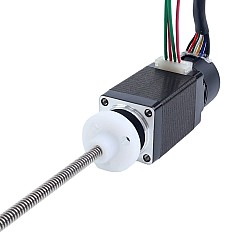 NEMA 8 Harici Trapezoidal Linear Step Motor 0,5A 38mm Yığın Vida Adımı 1mm(0,03937") Optik Artımlı Kodlayıcı 1000PPR