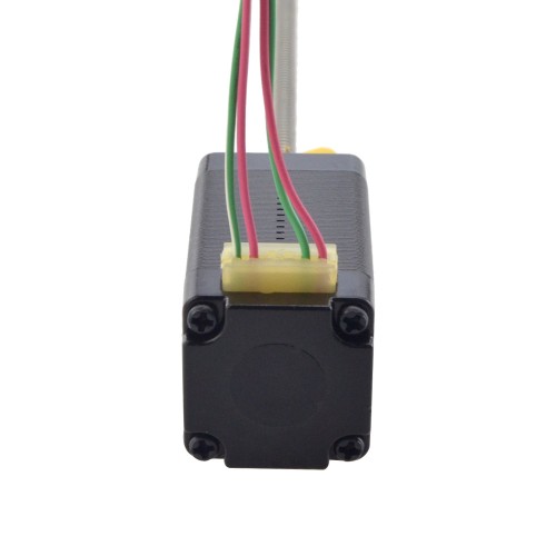 NEMA 8 Harici Trapezoidal Doğrusal Adım Motoru 0,5A 38,2 mm Yığın Vida Bağlantısı 1 mm (0,03937") Bağlantı Uzunluğu 100 mm