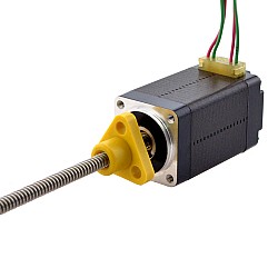 NEMA 8 Harici Trapezoidal Doğrusal Adım Motoru 0,5A 38,2 mm Yığın Vida Bağlantısı 1 mm (0,03937") Bağlantı Uzunluğu 100 mm