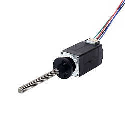 Nema 8 Harici Trapezoidal Lineer Adım Motoru 0.6A 38mm Yığın Vida Bağlantısı 2mm (0.07874") Bağlantı Uzunluğu 60mm
