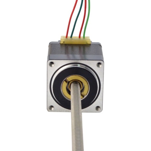 NEMA 11 Sabit Olmayan Acme Doğrusal Adım Motoru 1.0A 32.2mm Yığın Vida Bağlantısı 2.54mm (0.1") Bağlantı Uzunluğu 200mm