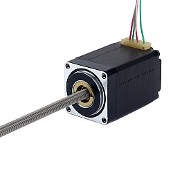 NEMA 11 Sabit Olmayan Acme Doğrusal Adım Motoru 1.0A 46mm Yığın Vida Bağlantısı 0.635mm (0.025") Bağlantı Uzunluğu 250mm