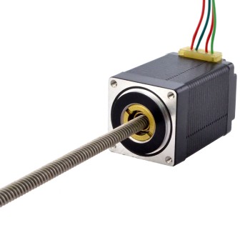 NEMA 11 Sabit Olmayan Acme Lineer Adım Motoru 1.0A 46mm 5.08mm (0.2") Bağlantı Uzunluğu 200mm