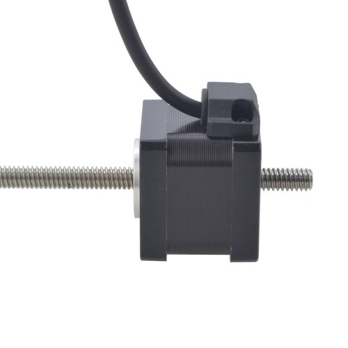 NEMA 14 Sabit Olmayan Acme Lineer Adım Motoru 1,5A 34mm Yığın Vida Bağlantısı 2,54mm (0,1") Bağlantı Uzunluğu 200mm