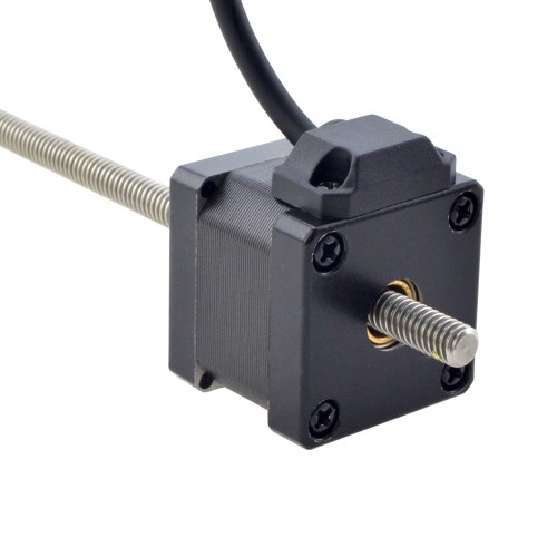 NEMA 14 Sabit Olmayan Acme Lineer Adım Motoru 1,5A 34mm Yığın Vida Bağlantısı 2,54mm (0,1") Bağlantı Uzunluğu 200mm