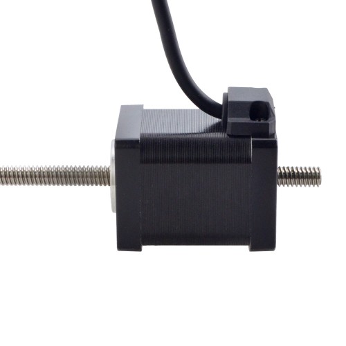 NEMA 14 Sabit Olmayan Acme Lineer Adım Motoru 1,5A 47mm Yığın Vida Bağlantısı 2,54mm (0,1") Bağlantı Uzunluğu 200mm