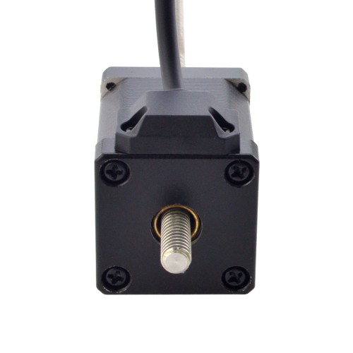 NEMA 14 Sabit Olmayan Acme Lineer Adım Motoru 1,5A 47mm Yığın Vida Bağlantısı 2,54mm (0,1") Bağlantı Uzunluğu 200mm