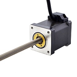 NEMA 14 Sabit Olmayan Acme Lineer Adım Motoru 1,5A 47mm Yığın Vida Bağlantısı 2,54mm (0,1") Bağlantı Uzunluğu 200mm