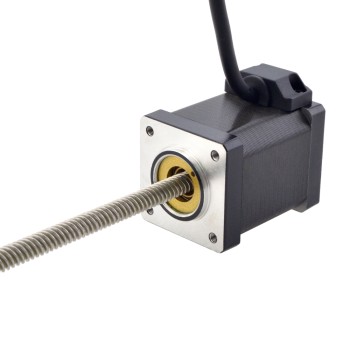 CN Satışta - NEMA 14 Sabit Olmayan Acme Lineer Adım Motoru 1.5A 47mm 6.35mm (0.25") Kablo Uzunluğu 200mm