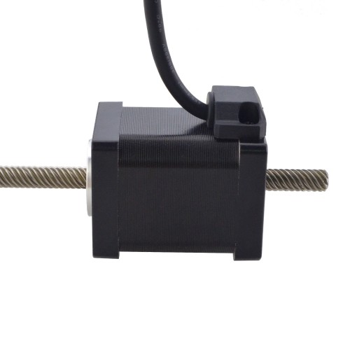CN Satışta - NEMA 14 Sabit Olmayan Doğrusal Adım Motoru 1.5A 47mm Yığın Vidalı Kablo 12.7mm (0.5") Kablo Uzunluğu 200mm