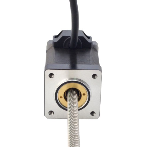 CN Satışta - NEMA 14 Sabit Olmayan Doğrusal Adım Motoru 1.5A 47mm Yığın Vidalı Kablo 12.7mm (0.5") Kablo Uzunluğu 200mm
