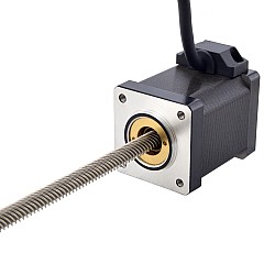 CN Satışta - NEMA 14 Sabit Olmayan Doğrusal Adım Motoru 1.5A 47mm Yığın Vidalı Kablo 12.7mm (0.5") Kablo Uzunluğu 200mm