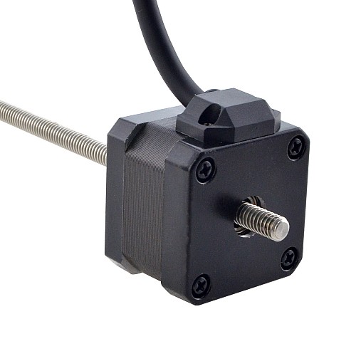 NEMA 17 Sabit Olmayan Acme Lineer Adım Motoru 1,5A 34mm Yığın Vida Bağlantısı 1,27mm (0,05") Bağlantı Uzunluğu 200mm
