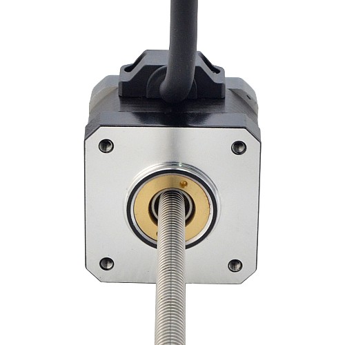 NEMA 17 Sabit Olmayan Acme Lineer Adım Motoru 1,5A 34mm Yığın Vida Bağlantısı 1,27mm (0,05") Bağlantı Uzunluğu 200mm