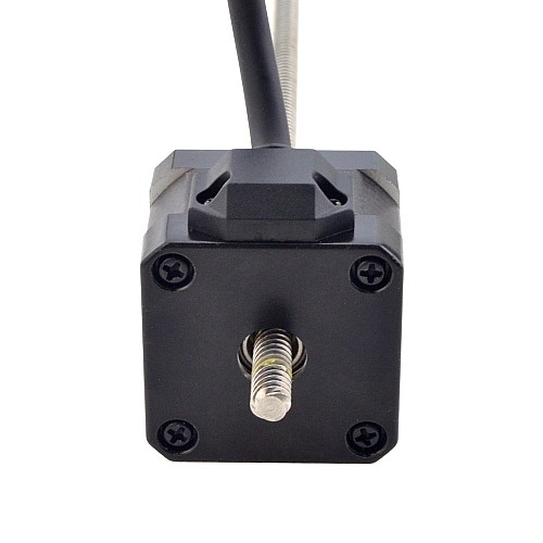 NEMA 17 Sabit Olmayan Acme Lineer Adım Motoru 1,5A 34mm Yığın Vida Bağlantısı 6,35mm (0,25") Bağlantı Uzunluğu 200mm