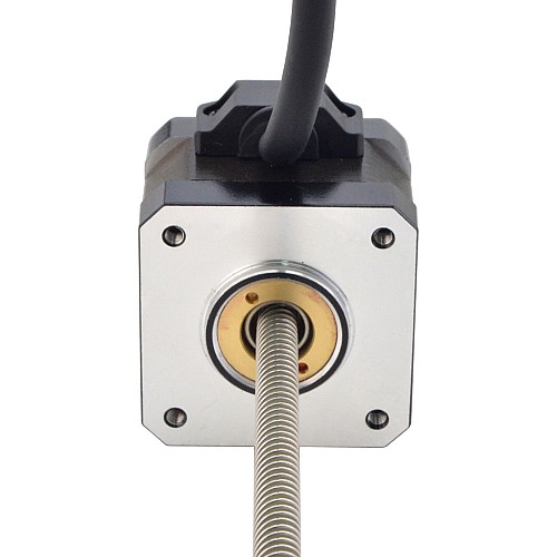NEMA 17 Sabit Olmayan Acme Lineer Adım Motoru 1,5A 34mm Yığın Vida Bağlantısı 6,35mm (0,25") Bağlantı Uzunluğu 200mm