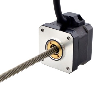 CN Satışta - NEMA 17 Sabit Olmayan Acme Lineer Adım Motoru 1.5A 34mm 12.7mm (0.5") Kablo Uzunluğu 200mm