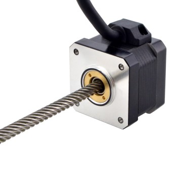 CN Satışta - NEMA 17 Sabit Olmayan Acme Lineer Adım Motoru 1.5A 34mm 25.4mm (1") Bağlantı Uzunluğu 200mm
