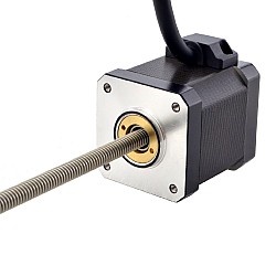 NEMA 17 Sabit Olmayan Acme Lineer Adım Motoru 2,5A 48mm Yığın Vida Bağlantısı 1,27mm (0,05") Bağlantı Uzunluğu 200mm