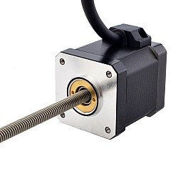 NEMA 17 Sabit Olmayan Acme Lineer Adım Motoru 2,5A 48mm Yığın Vida Bağlantısı 2,54mm (0,1") Bağlantı Uzunluğu 200mm