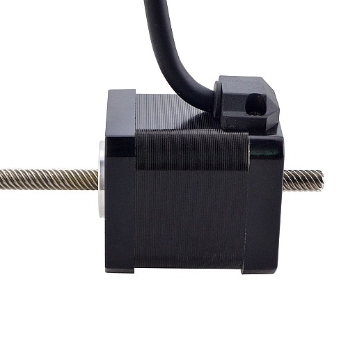 NEMA 17 Sabit Olmayan Acme Lineer Adım Motoru 2,5A 48mm Yığın Vida Bağlantısı 12,7mm (0,5") Bağlantı Uzunluğu 200mm