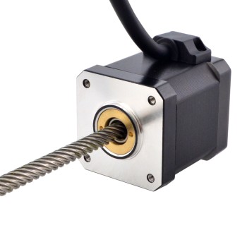 CN Satışta - NEMA 17 Sabit Olmayan Acme Lineer Adım Motoru 2.5A 48mm 25.4mm (1") Bağlantı Uzunluğu 200mm