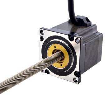 NEMA 23 Sabit Olmayan Acme Lineer Adım Motoru 3.0A 56mm Yığın Vida Bağlantısı 1.27mm (0.05") Bağlantı Uzunluğu 250mm