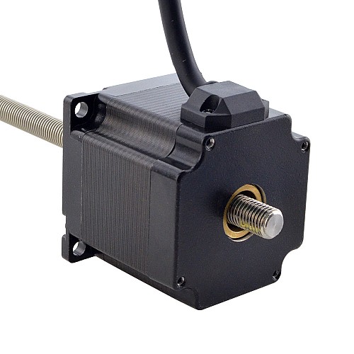 NEMA 23 Sabit Olmayan Acme Lineer Adım Motoru 3.0A 56mm Yığın Vida Bağlantısı 1.27mm (0.05") Bağlantı Uzunluğu 250mm