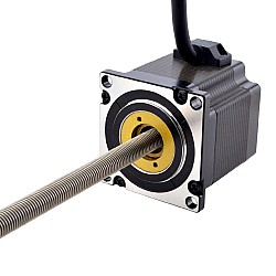 NEMA 23 Sabit Olmayan Acme Lineer Adım Motoru 3.0A 56mm Yığın Vida Bağlantısı 1.27mm (0.05") Bağlantı Uzunluğu 250mm