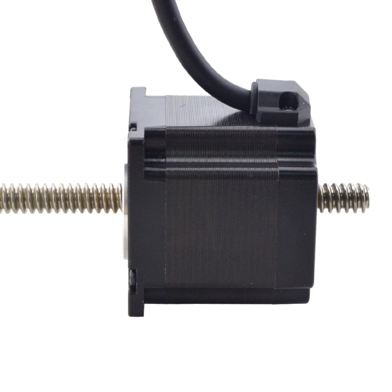NEMA 23 Sabit Olmayan Acme Doğrusal Adım Motoru 3.0A 56mm Yığın Vida Bağlantısı 2.54mm (0.1") Bağlantı Uzunluğu 250mm