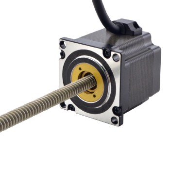 NEMA 23 Sabit Olmayan Acme Doğrusal Adım Motoru 3.0A 56mm Yığın Vida Bağlantısı 2.54mm (0.1") Bağlantı Uzunluğu 250mm