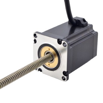 NEMA 23 Sabit Olmayan Acme Lineer Adım Motoru 4.0A 75mm Yığın Vida Bağlantısı 2.54mm (0.1") Bağlantı Uzunluğu 250mm