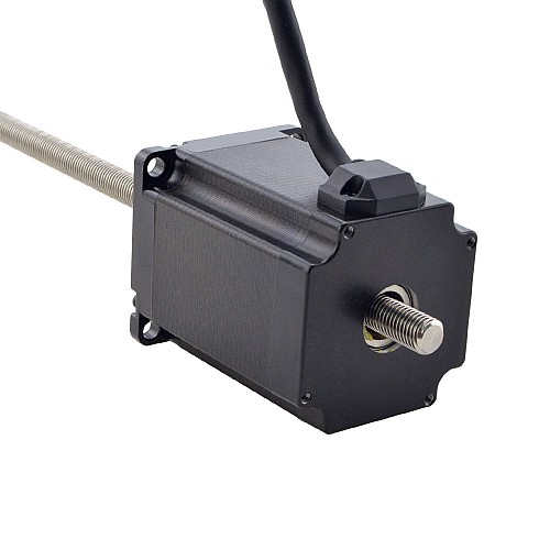 NEMA 23 Sabit Olmayan Acme Lineer Adım Motoru 4.0A 75mm Yığın Vida Bağlantısı 5.08mm (0.2") Bağlantı Uzunluğu 250mm