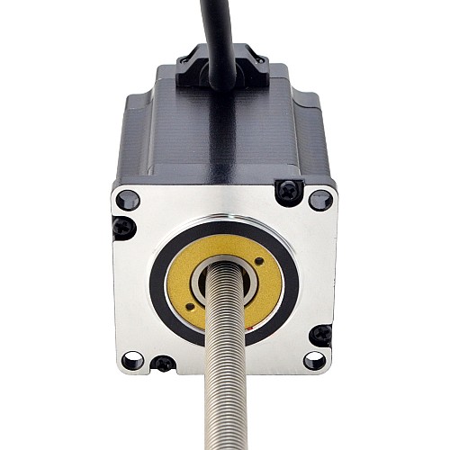 NEMA 23 Sabit Olmayan Acme Lineer Adım Motoru 4.0A 75mm Yığın Vida Bağlantısı 5.08mm (0.2") Bağlantı Uzunluğu 250mm