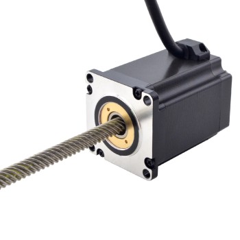 NEMA 23 Sabit Olmayan Acme Lineer Adım Motoru 4.0A 75mm Yığın Vida Bağlantısı 25,4mm (1") Bağlantı Uzunluğu 250mm