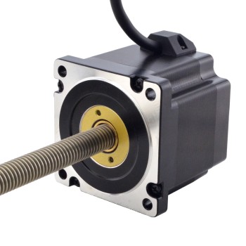 NEMA 34 Sabit Olmayan Acme Doğrusal Adım Motoru 5.5A 76mm Yığın Vida Bağlantısı 2.54mm (0.1") Bağlantı Uzunluğu 300mm