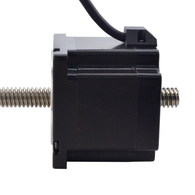 NEMA 34 Sabit Olmayan Acme Lineer Adım Motoru 5.5A 76mm Yığın Vida Bağlantısı 6.35mm (0.25") Bağlantı Uzunluğu 300mm