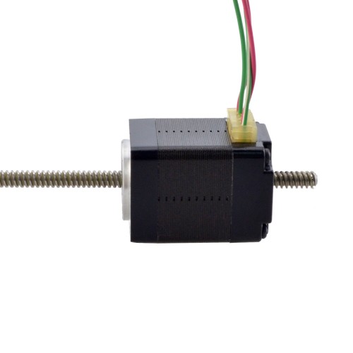 NEMA 8 Sabit Olmayan Acme Doğrusal Adım Motoru 0,5A 28,2 mm Yığın Vida Bağlantısı 2 mm (0,07874") Bağlantı Uzunluğu 150 mm