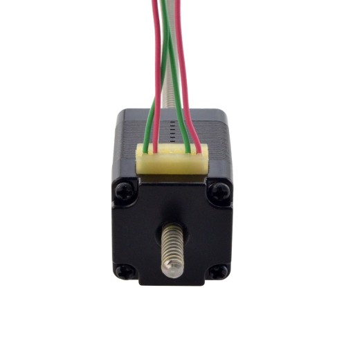 NEMA 8 Sabit Olmayan Acme Doğrusal Adım Motoru 0,5A 28,2 mm Yığın Vida Bağlantısı 2 mm (0,07874") Bağlantı Uzunluğu 150 mm